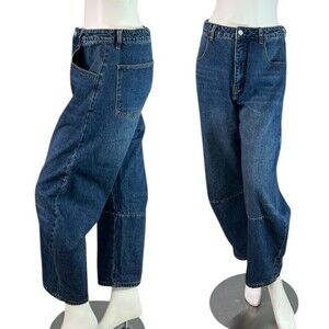 ROUCHA Dahl Denim Barrel Jeans in New Standard $240 Size A, US Women's 4/6 Small